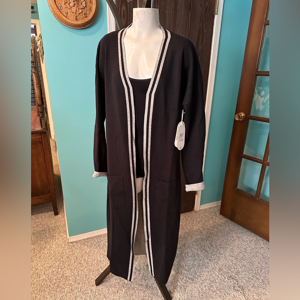 Brand new with tags long black sweater